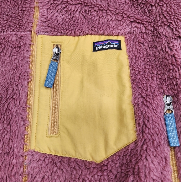 Patagonia Kids Retro-X Fleece Jacket In LightStar Pink Style#65625 Sz Medium 10 - Picture 4 of 15